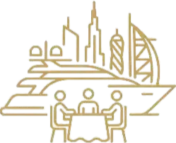 Corporate yacht charter icon for business events in Dubai