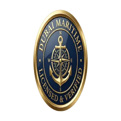 Dubai Maritime licensed and verified yacht operator badge